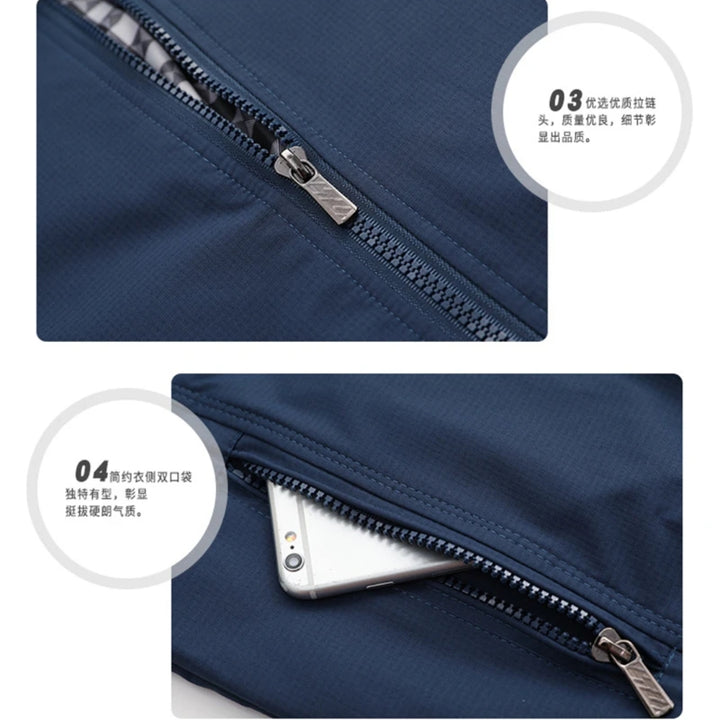 Men's Bomber Jacket Zip-Up Casual