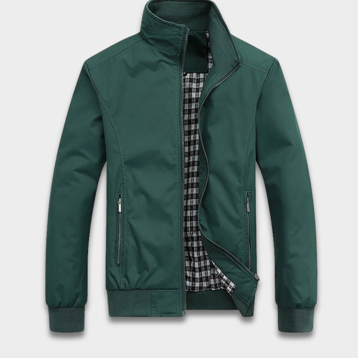 Men's Bomber Jacket Zip-Up Casual
