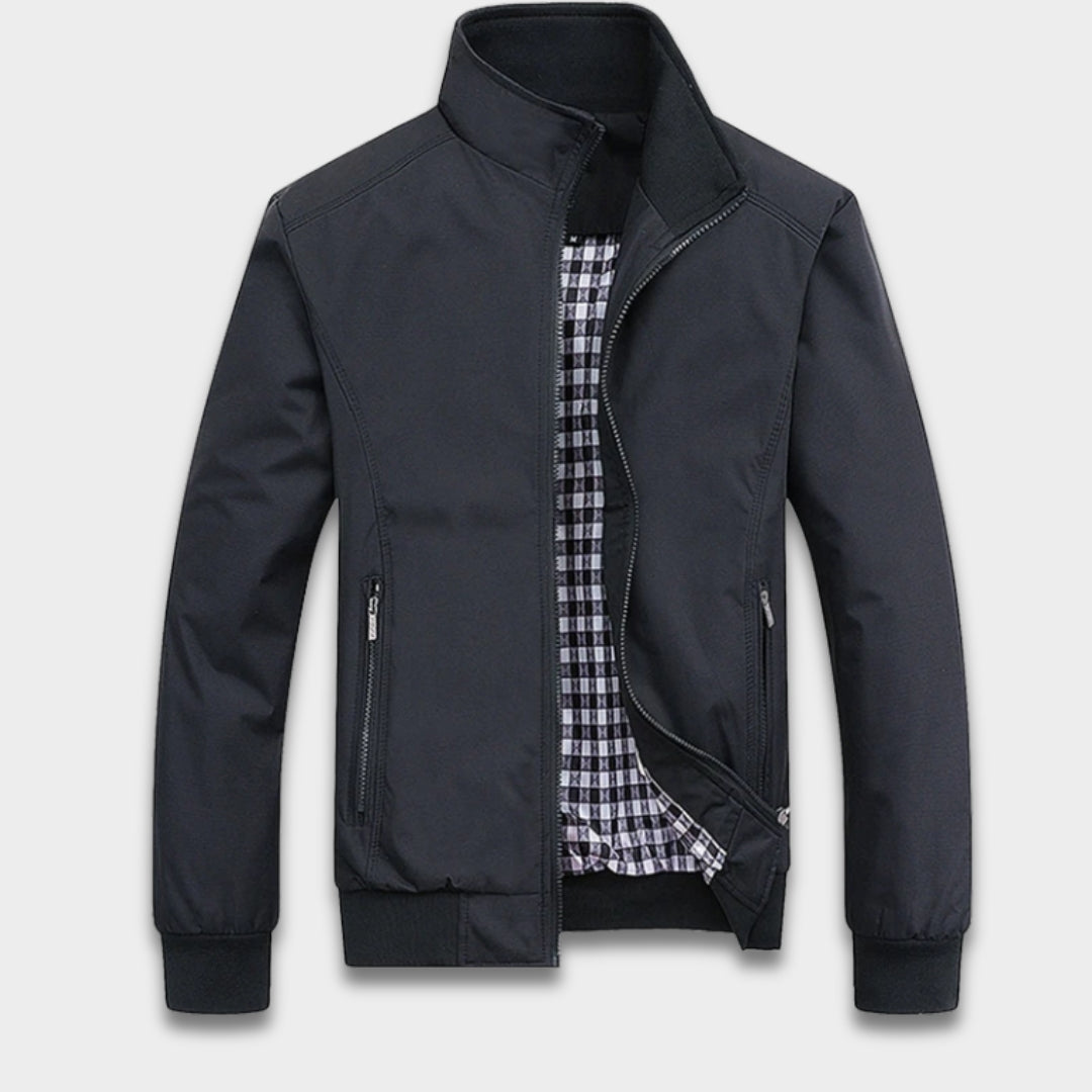 Men's Bomber Jacket Zip-Up Casual