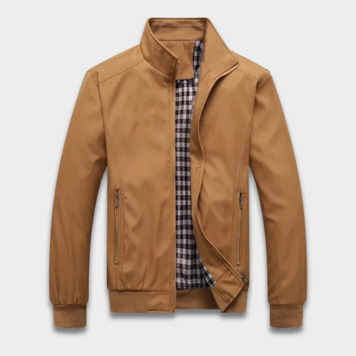 Men's Bomber Jacket Zip-Up Casual