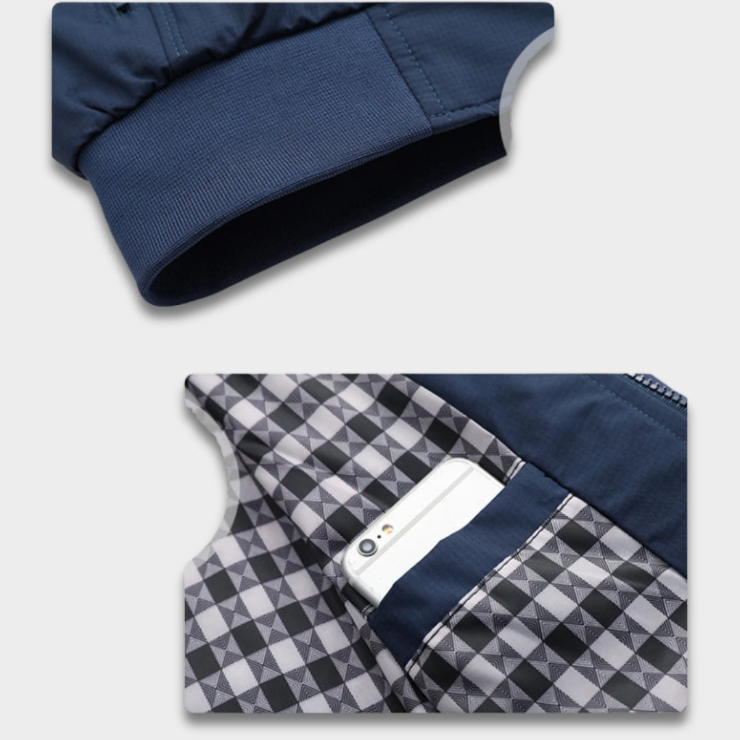 Men's Bomber Jacket Zip-Up Casual