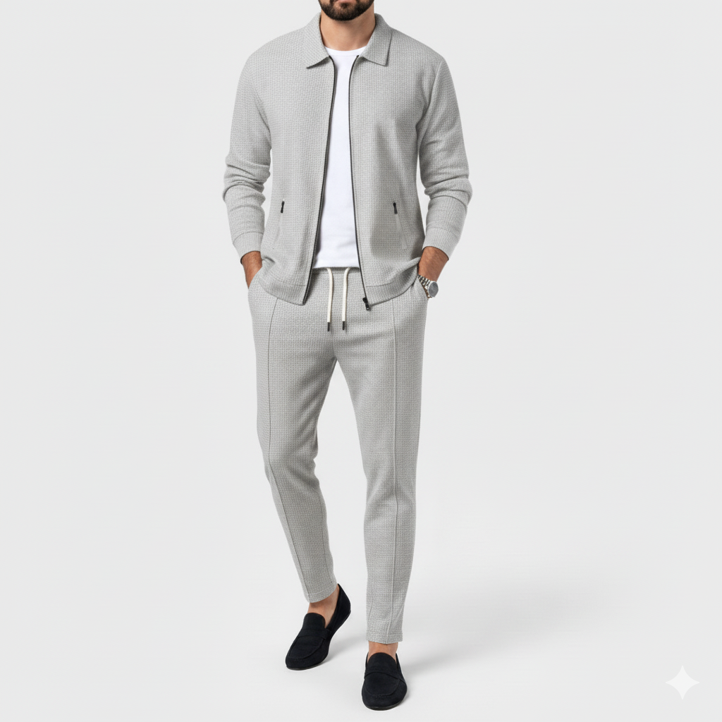 Men's Waffle Knit Tracksuit