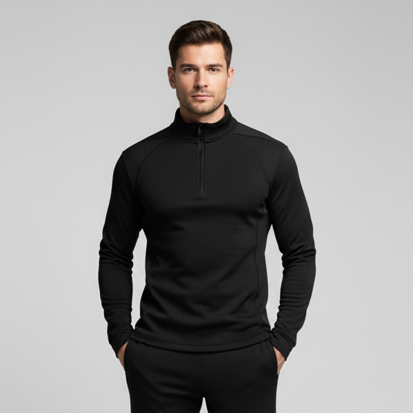Men's Half-Zip Mock Neck Sweater