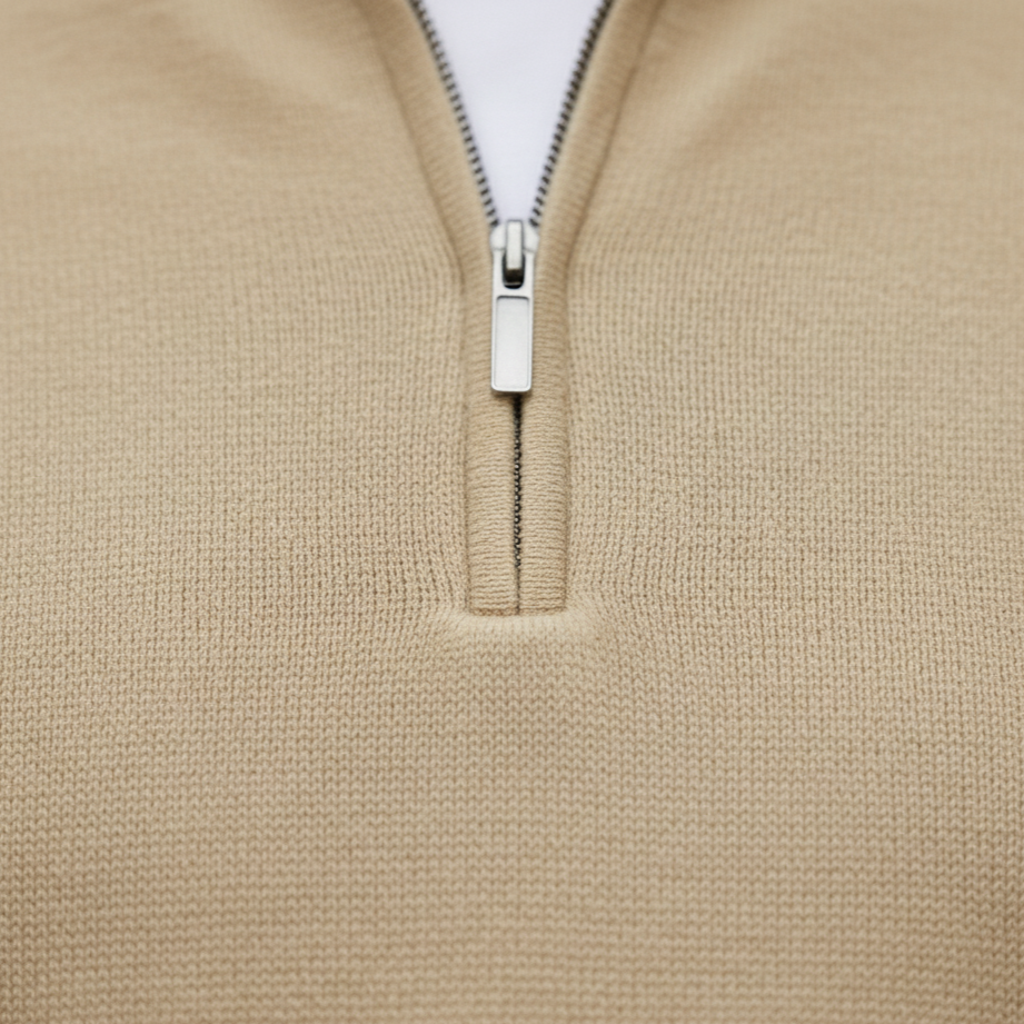Men’s Casual Quarter-Zip Pullover Sweater