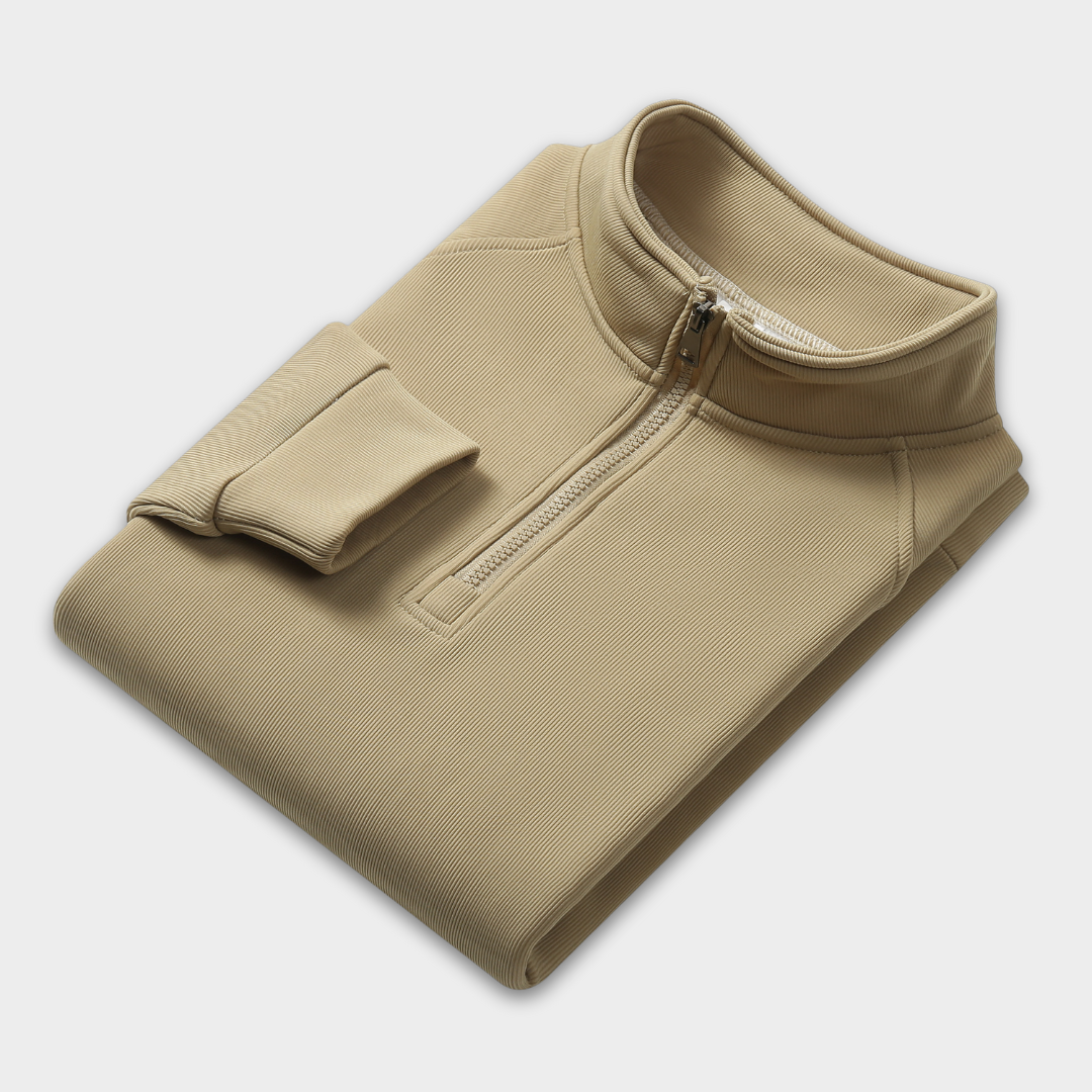 Men's Half-Zip Mock Neck Sweater